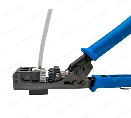 کرامپ کننده کیستون RJ45 (کیستون جک 90 درجه) - CRXCabling ابزار کیستون 90 درجه
